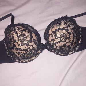 NWOT Aerie Black/nude lace bra